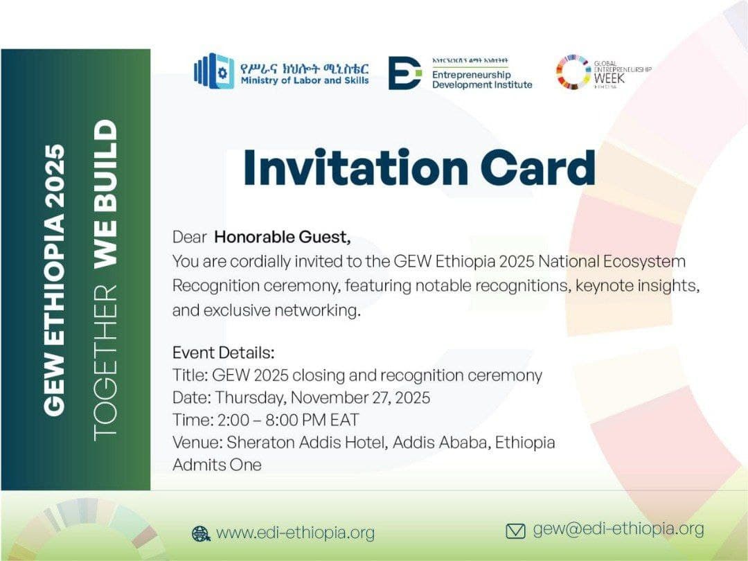 Global Entrepreneurship Week Closing day. 